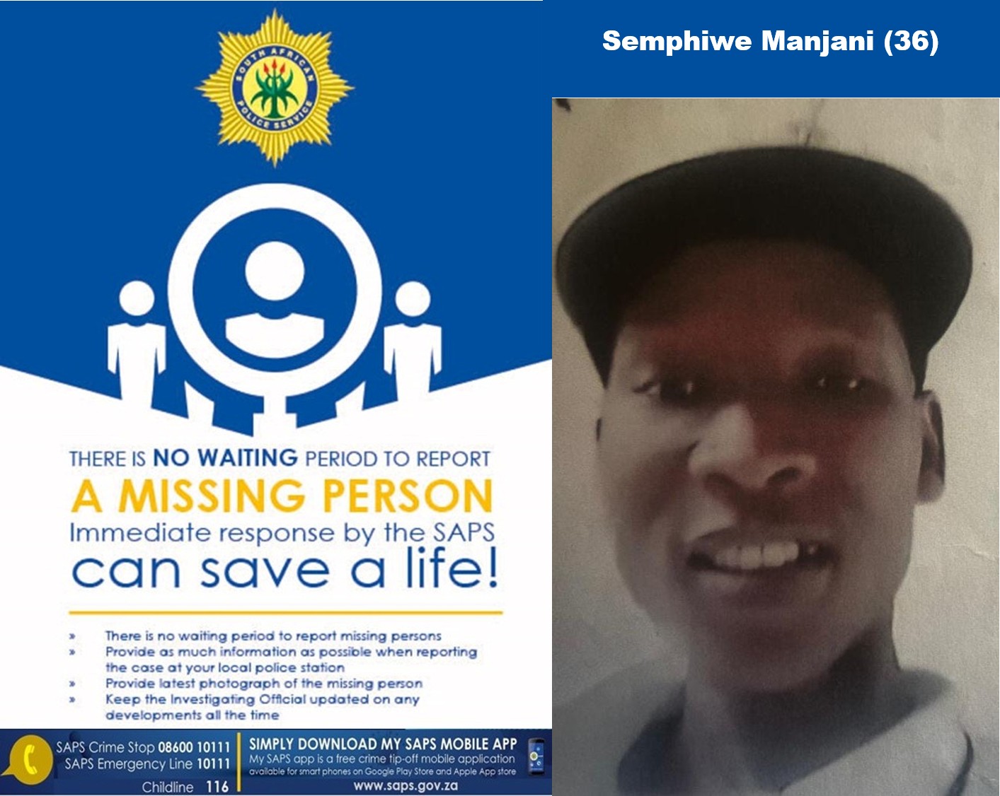 Help police find missing Semphiwe Manjani of Meloding