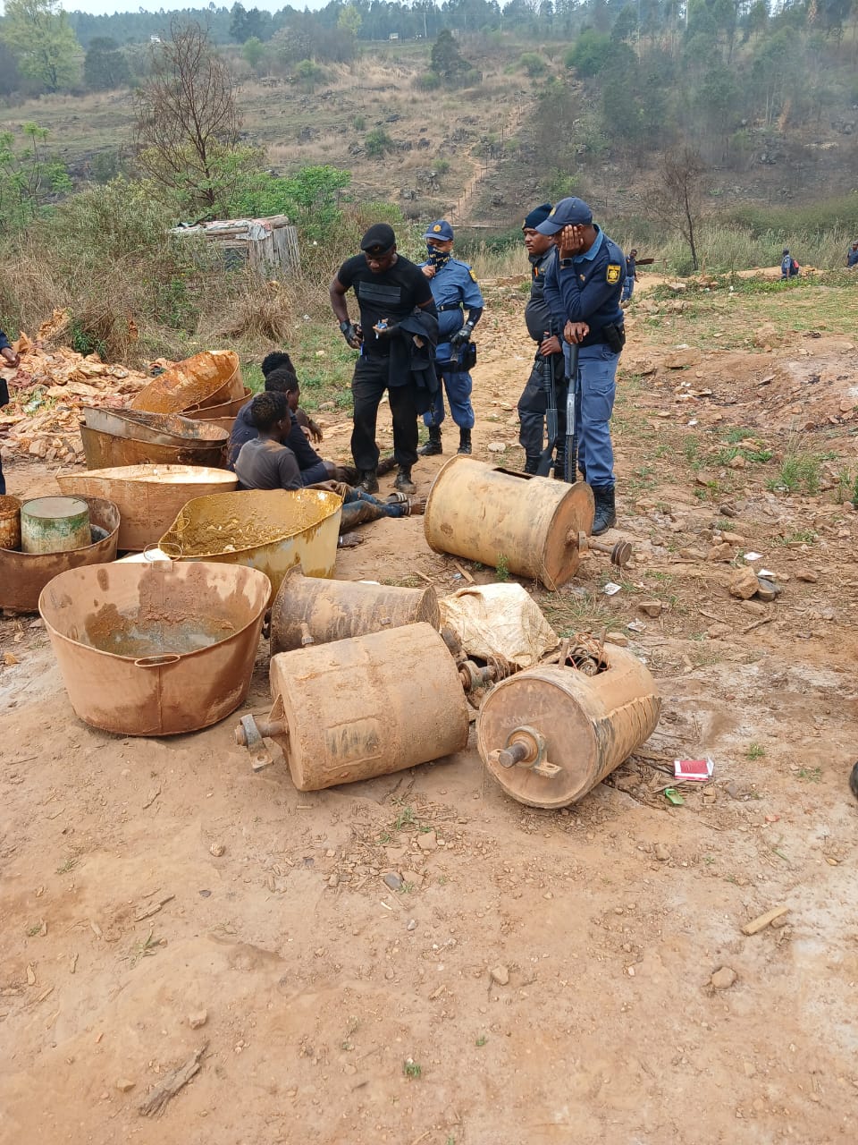 Four undocumented Mozambican nationals arrested for illegal mining