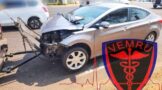 One person was injured in a two-vehicle collision in Pretoria East