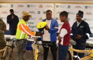 Learners benefit with 50 bicycles through Thuntsha Lerole in Moretele