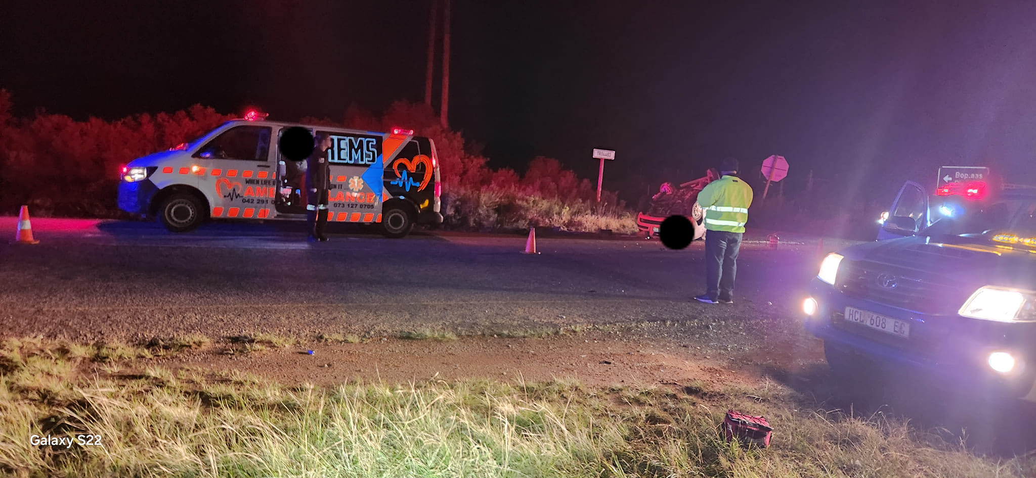 One person was killed in a two-vehicle collision on the R102 Bo Plaas outside Humansdorp