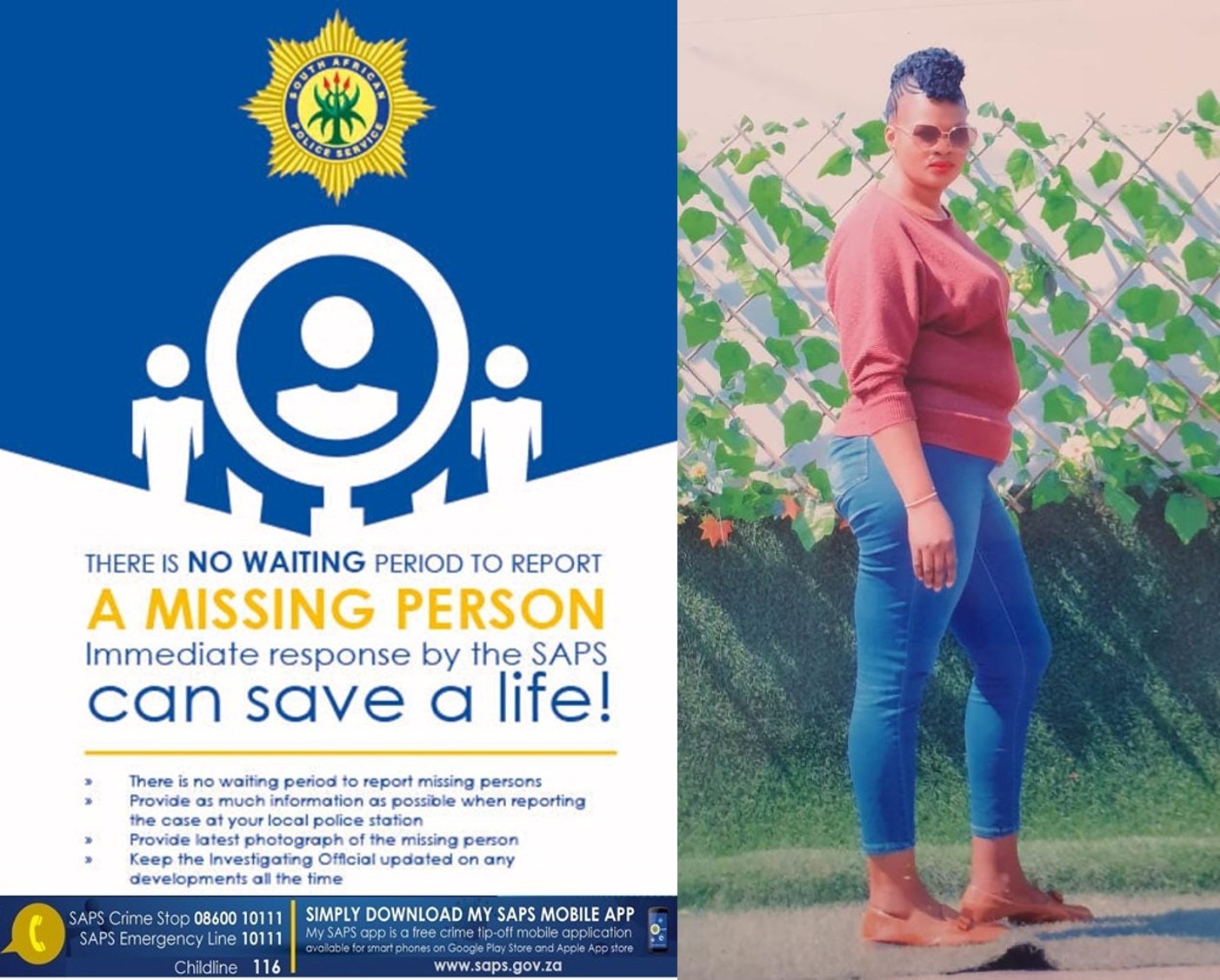 Phokeng Police request community assistance in searching for a missing woman