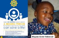 Missing two-year-old Khayone Xavier Pakeni sought by SAPS