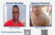 Police are searching for two accused persons who absconded after they were convicted and sentenced for murder