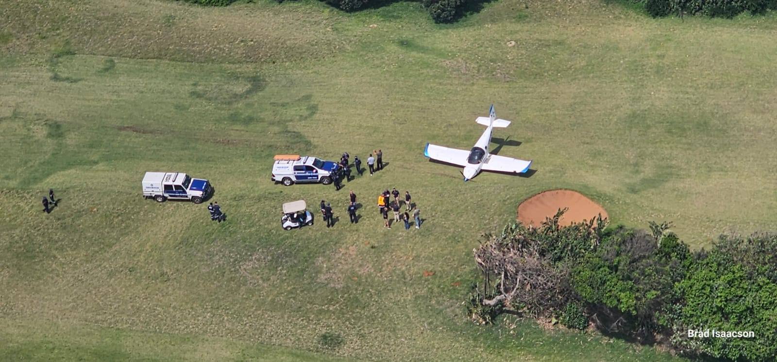 Plane Crash-Lands on Durban Golf Course