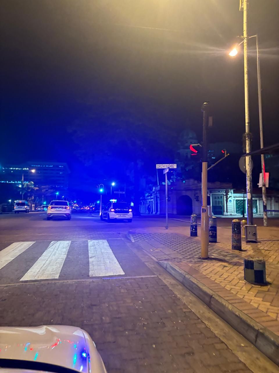 Anton Lembede Street is currently closed at Dorothy Nyembe Street in the Durban CBD due to a building collapse