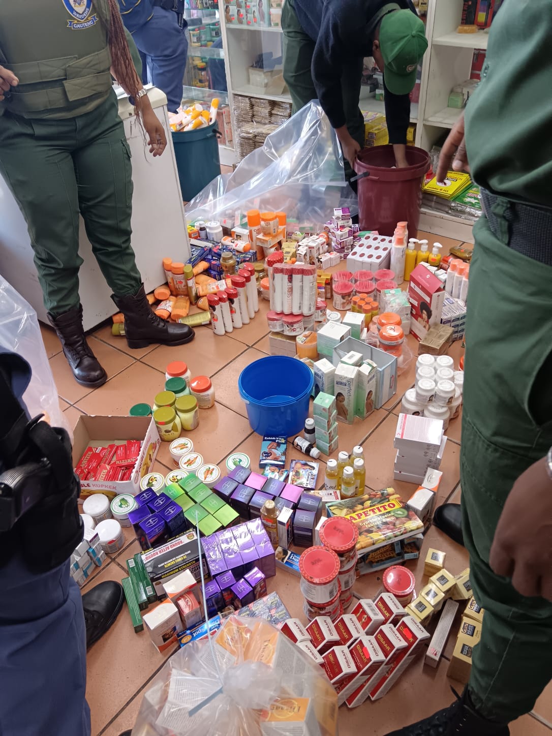 Gauteng police seize illicit goods worth over R500 000 and arrests suspects