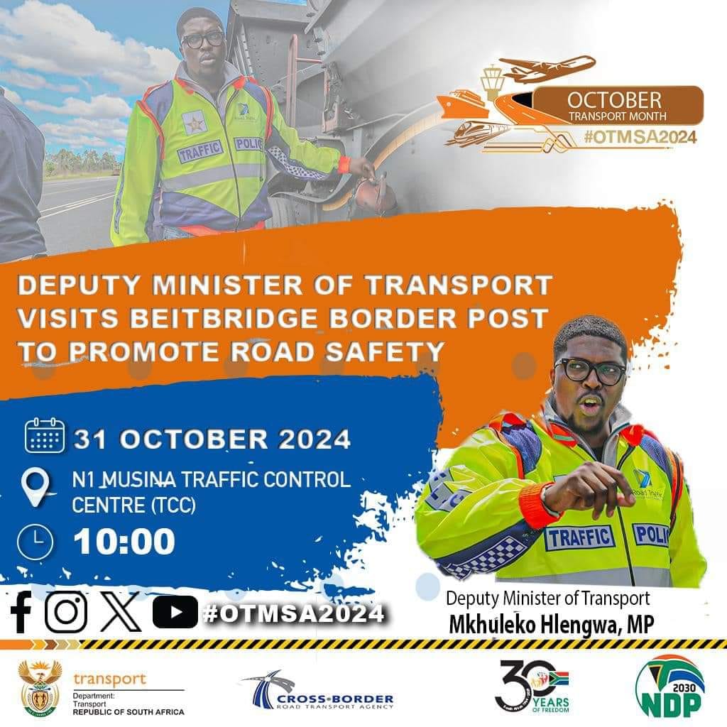 Wrapping up October Transport Month with a focus on road safety