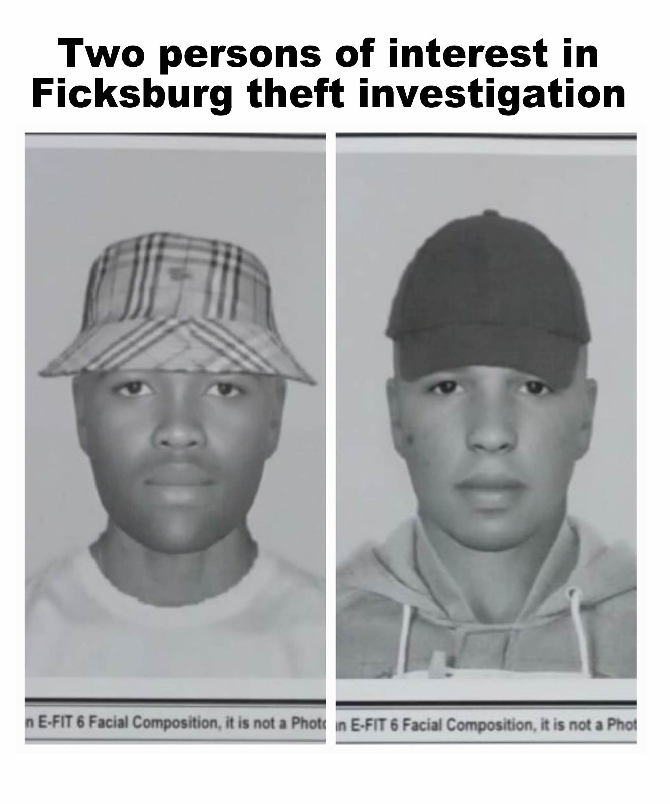 Police search for two persons of interest for stealing a large amount of cash at a local guest house in Ficksburg