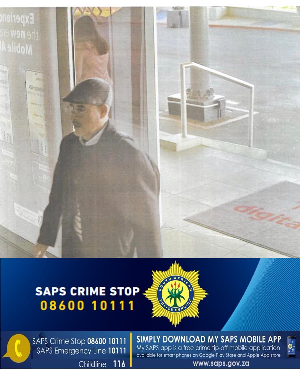 Gauteng police seek public assistance in identifying the man in the picture