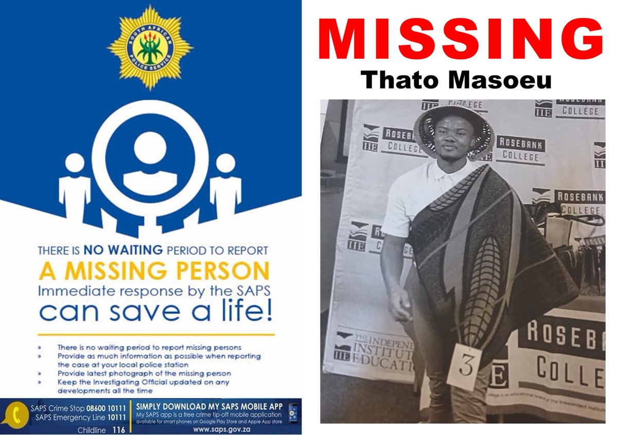 Help find missing Thato Masoeu and Khonzinkosi Magibela