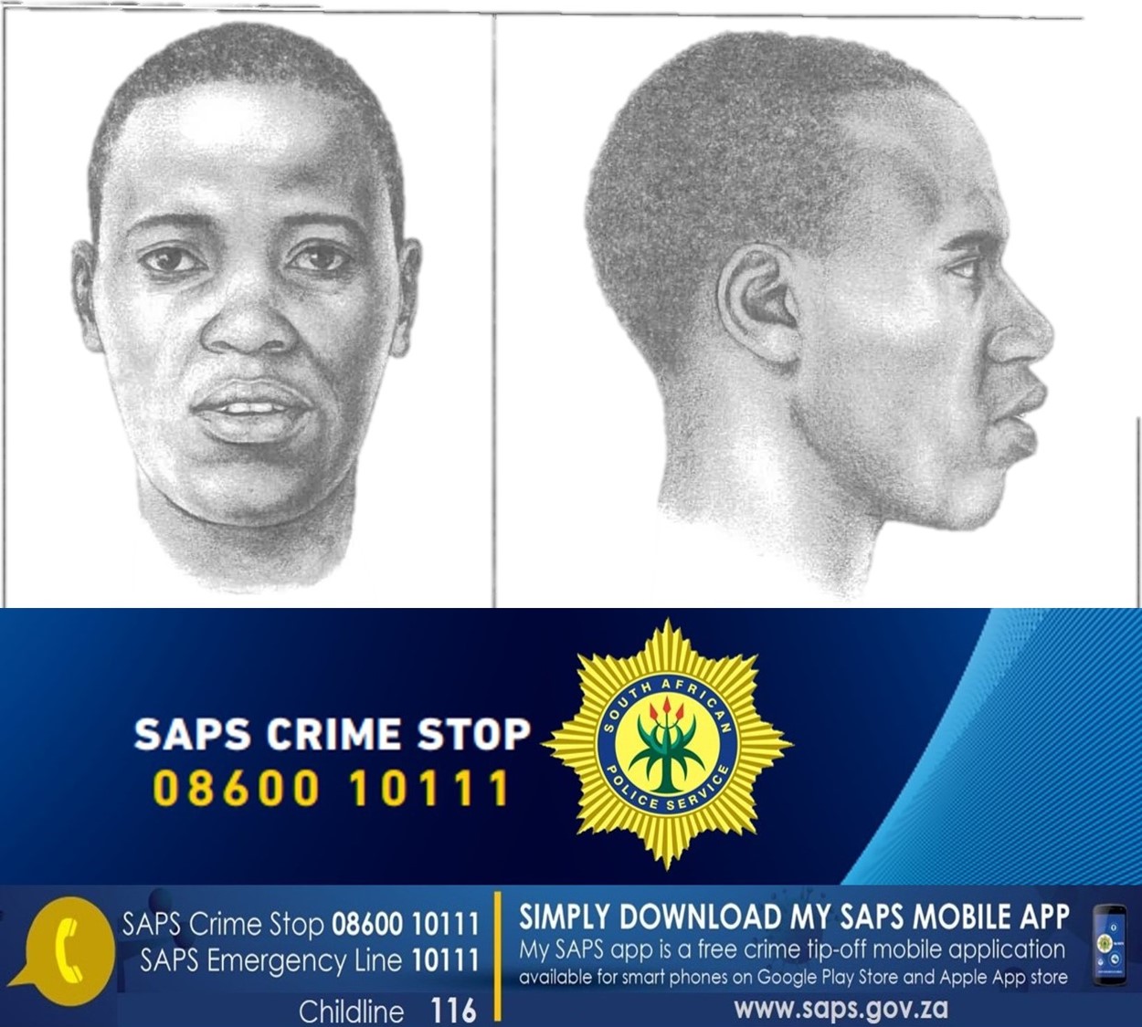 Assistance sought of the community to identify the man depicted in the attached facial composition whose remains were recovered on a farm