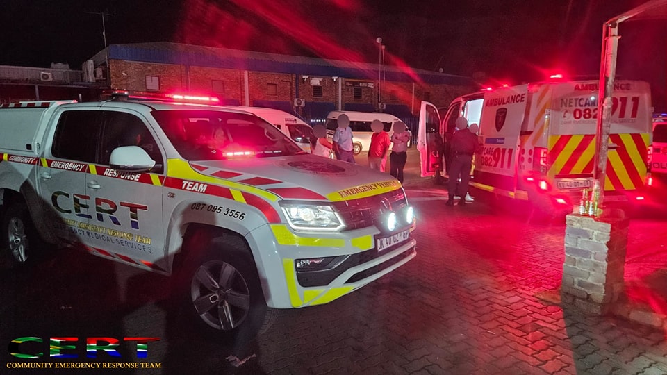 Medical emergency at a tavern in Eastlynne, Pretoria