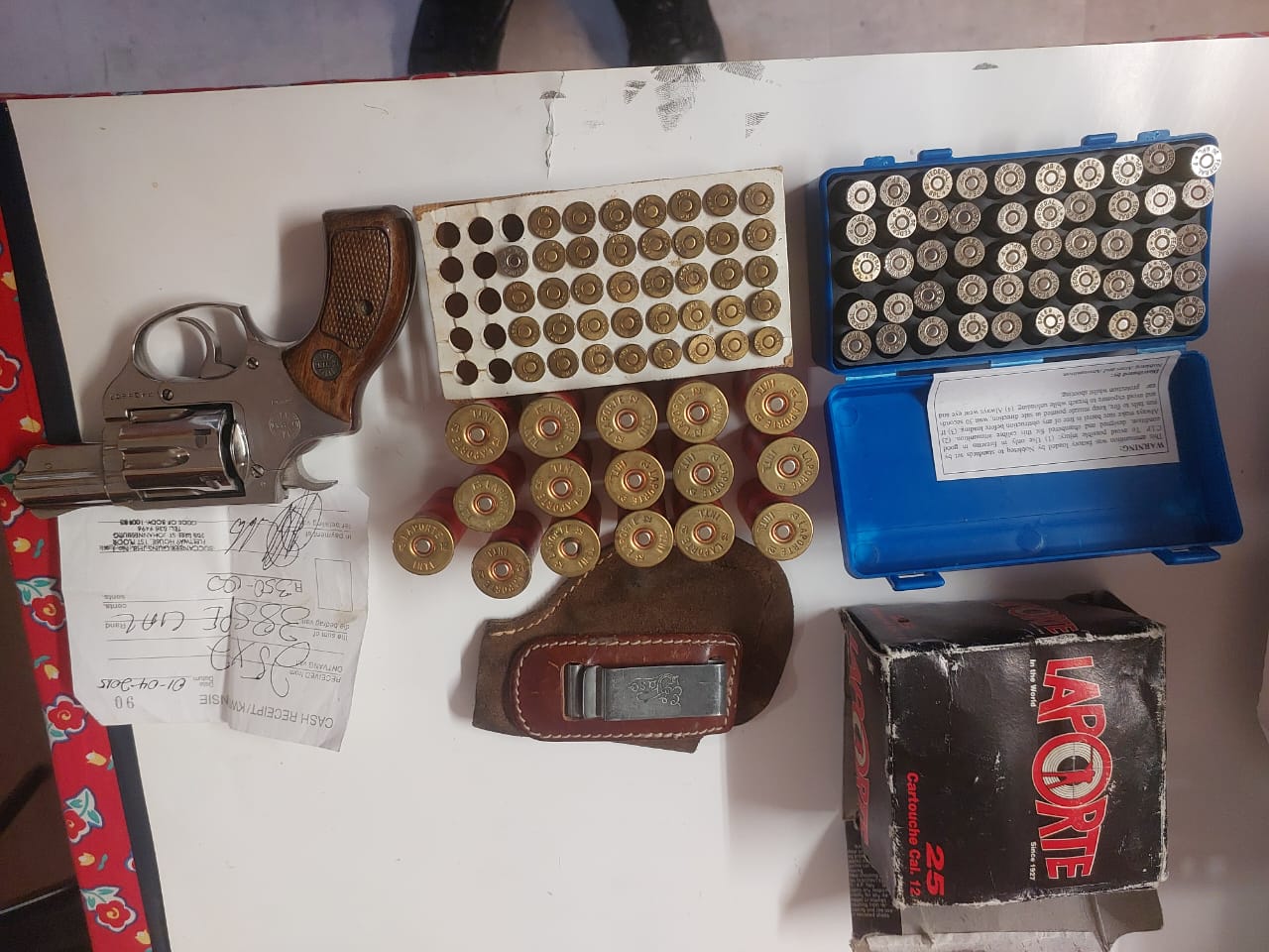 Police recover a firearm with ammunition as well as durgs