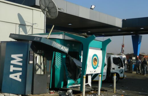 Police seek positive leads to arrest suspects involved in an ATM bombing at a petrol station in Sebayeng