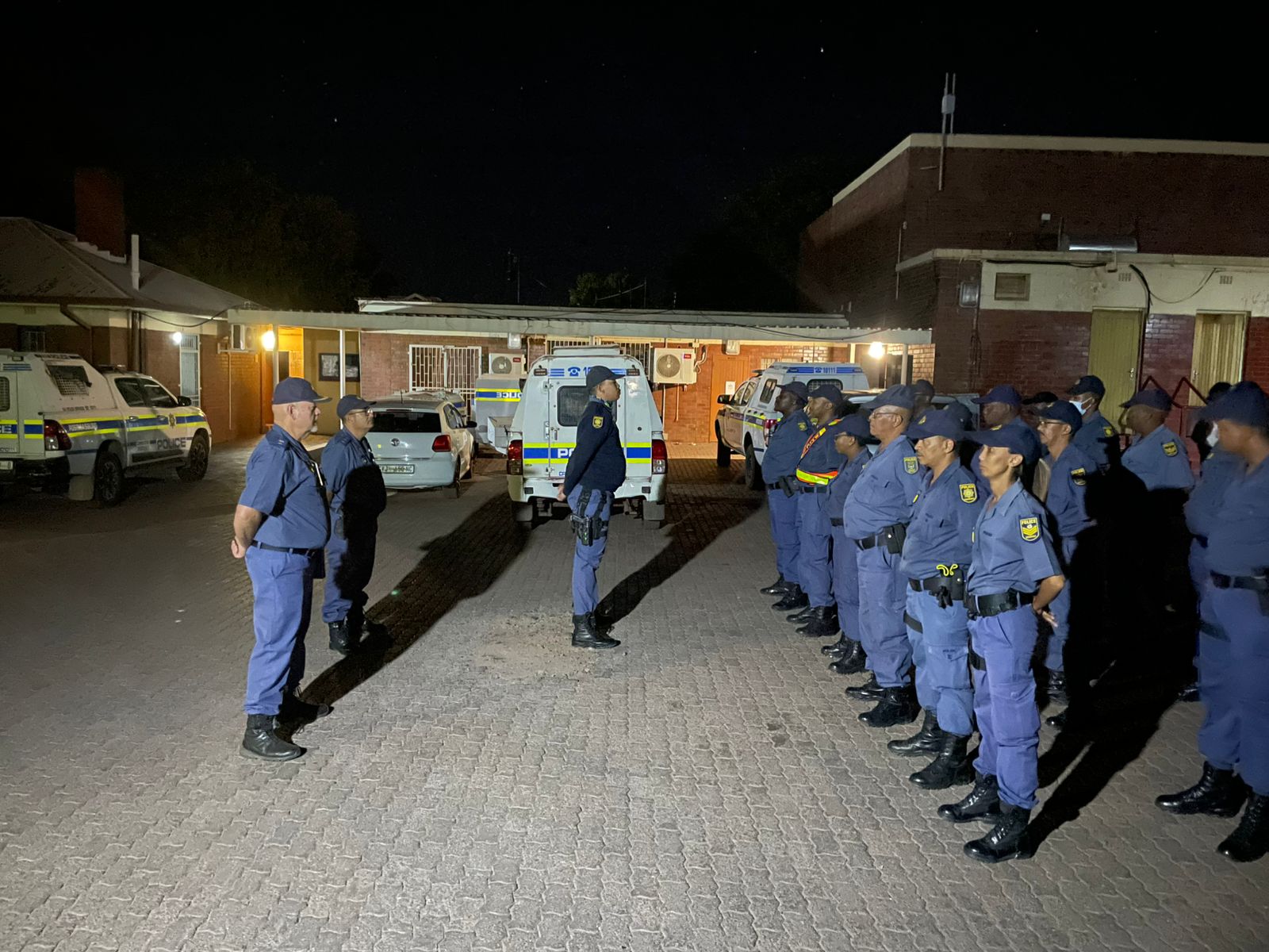 Northern Cape police paints the streets blue during Operation Shanela