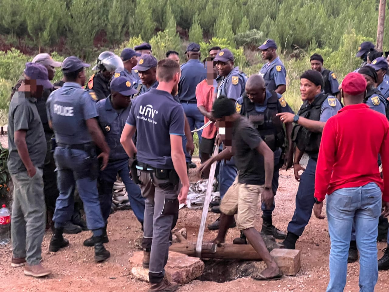 About 150 illegal miners trapped inside an abandoned mine in Sabie, six are already out, with three reportedly dead