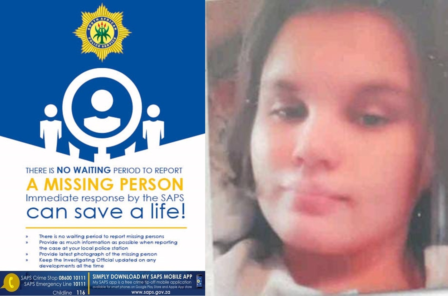 Klerksdorp police request community assistance in searching for missing teenager