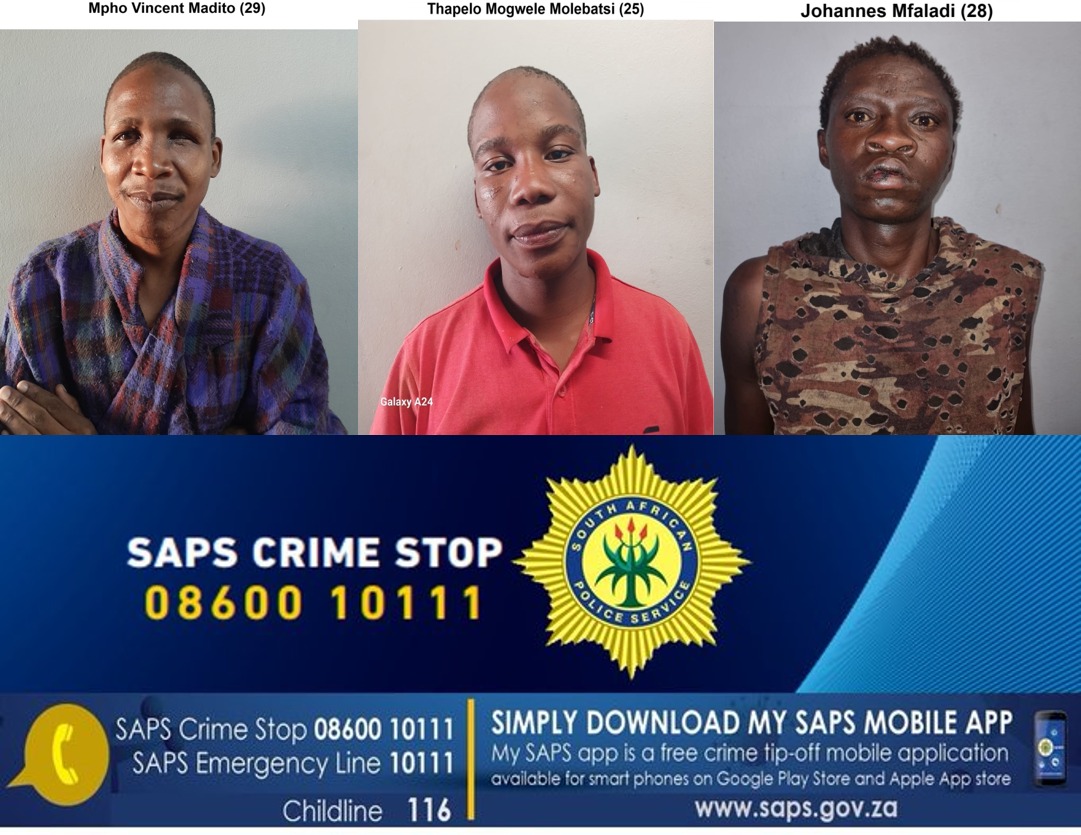 Police launch a manhunt for three escapees