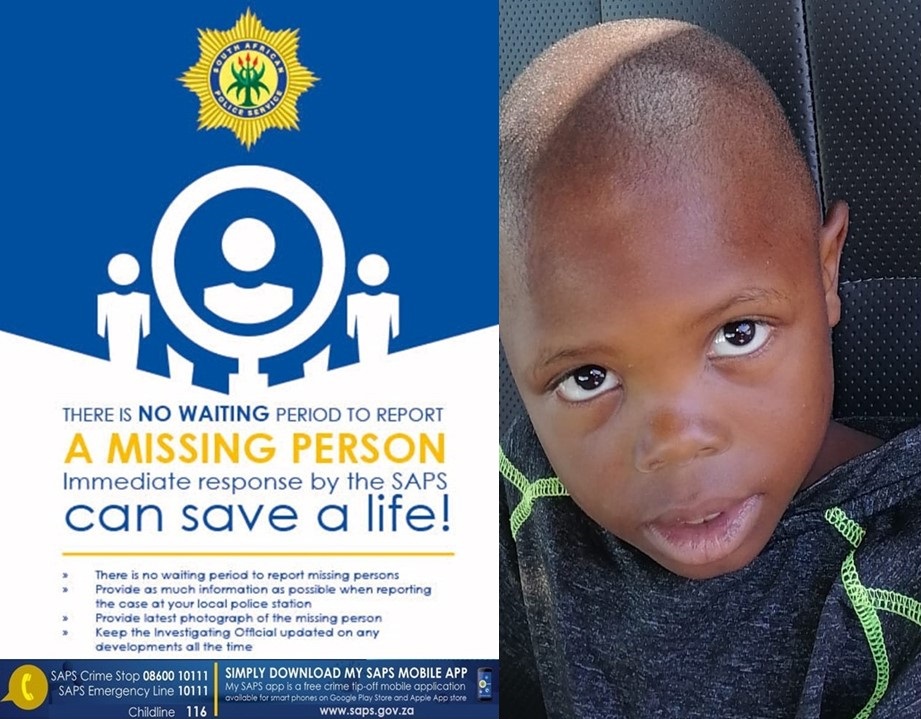 Help SAPS locate a missing teenager and child