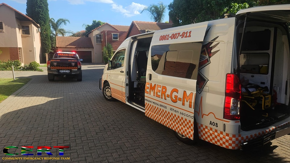 Elderly female treated after a fall at a residence in Centurion