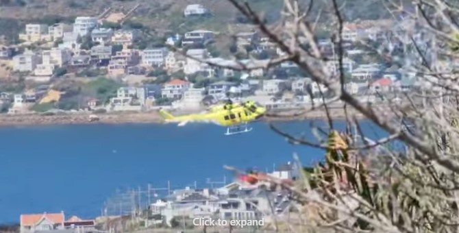 Fire extinguished in the mountains behind Muizenberg