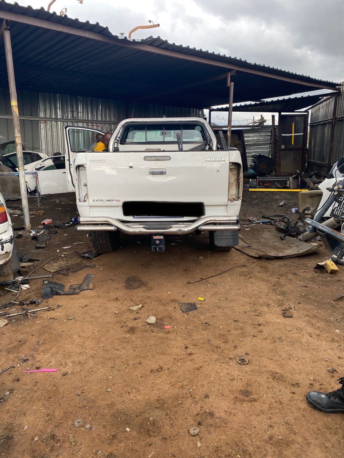 Stolen vehicle successfully recovered at a scrapyard in Kliptown