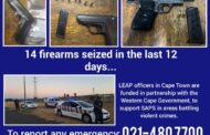 Already 14 firearms seized and removed from our communities in the Western Cape this year