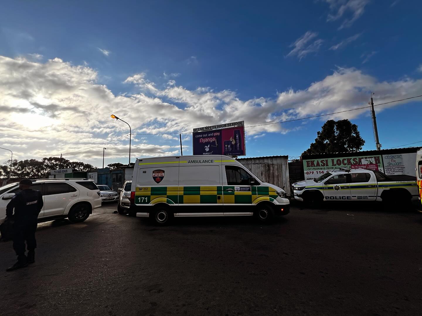 One person was killed, five others injured in a shooting incident in Nyanga