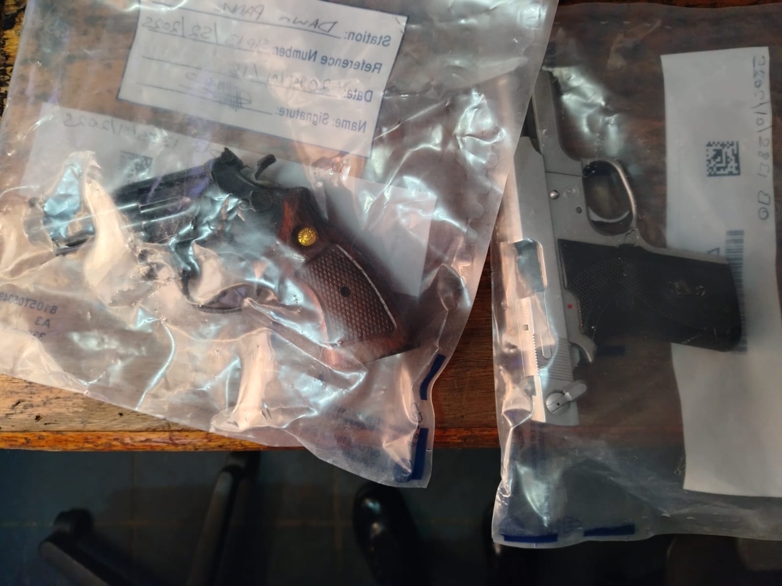 Police nab a 43-year-old man for possession of illegal firearms after tip-off