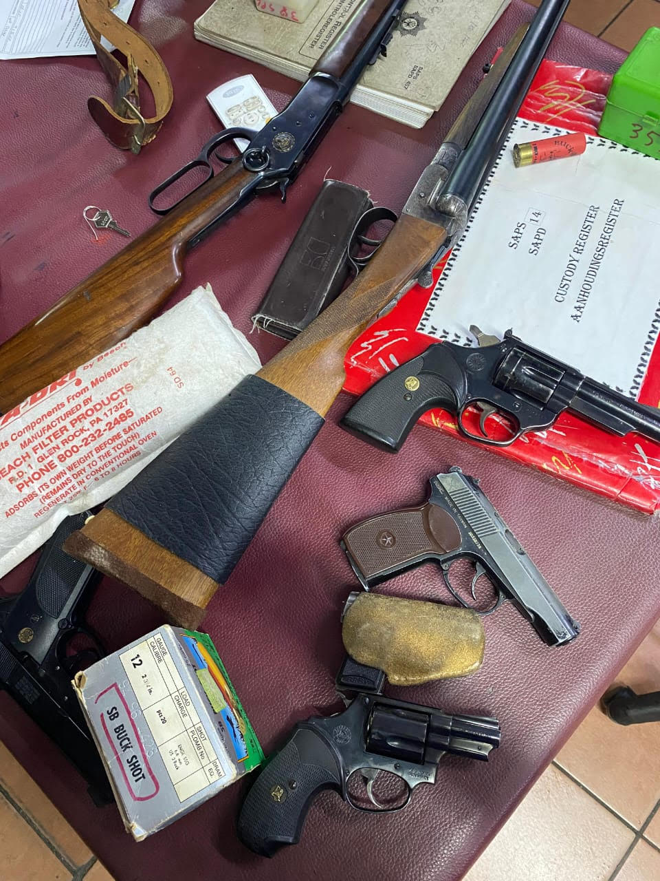 Four firearms and ammunition seized, one suspect arrested