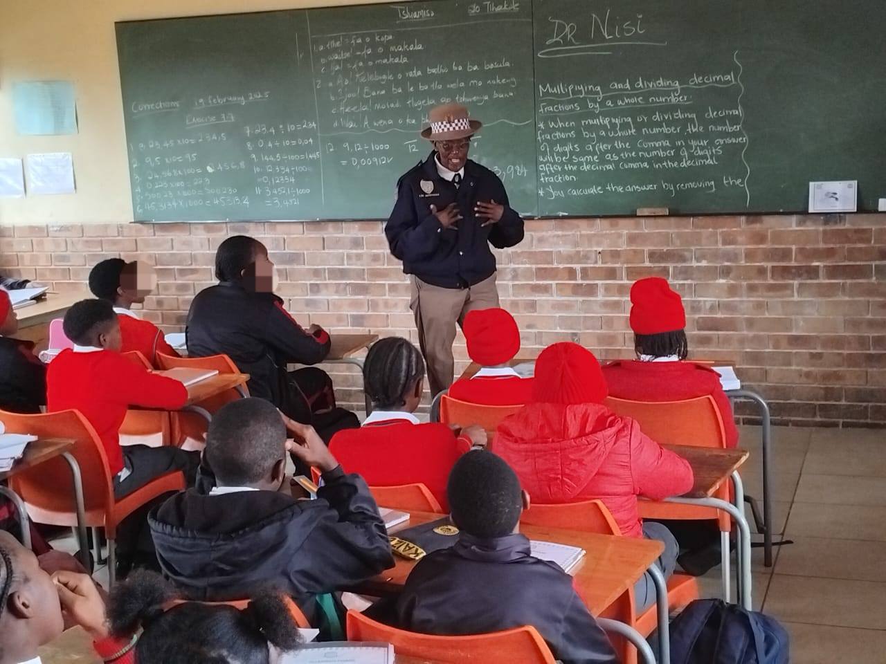 JMPD participates in an integrated school safety awareness campaign at JB Marks Primary