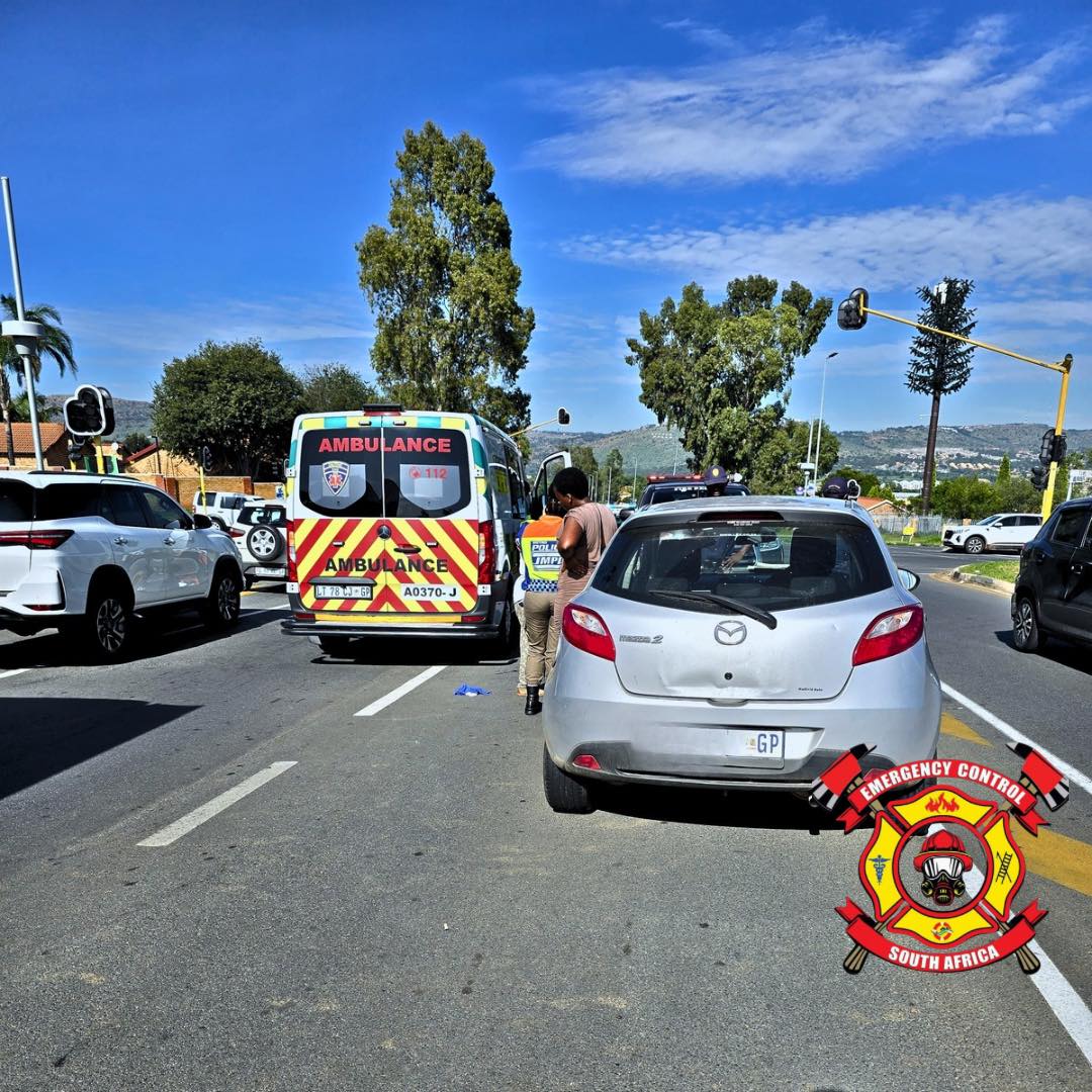 Pedestrian struck by a small vehicle in Honeydew Ridge, Roodepoort