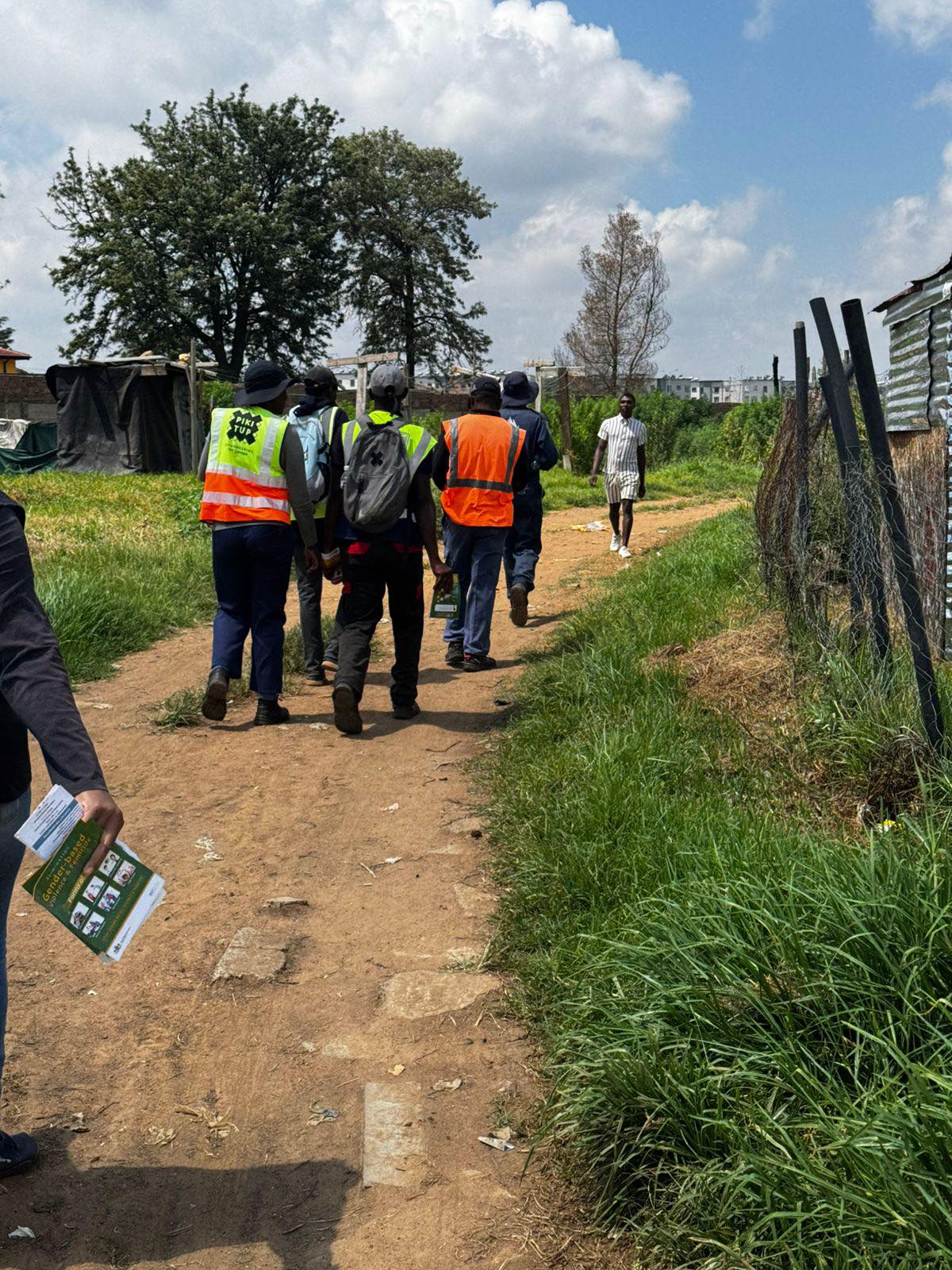 Pedestrian safety education drive at Bundi Inn Informal Settlement