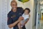 Firefighter saves young baby's life