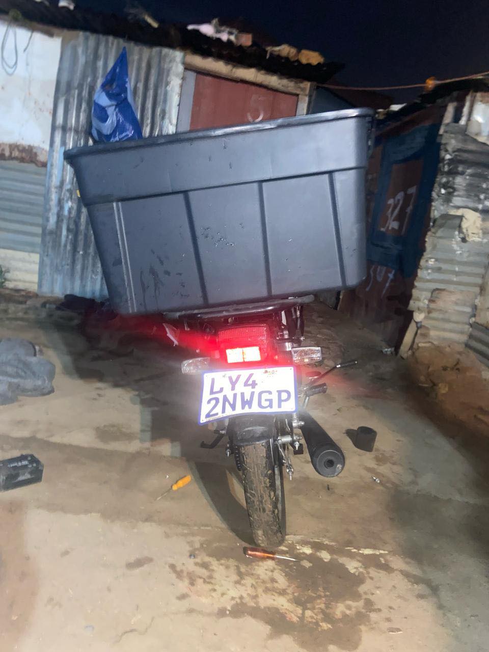 TMPD Tactical Unit members recovered a stolen motorcycle in Nellmapius