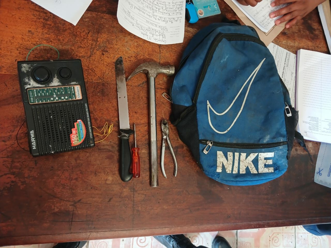 Police arrest a man after being found in possession of housebreaking implements